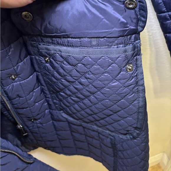 DKNY Women's Quilted Puffer Coat - Midnight Blue - Picture 9 of 11